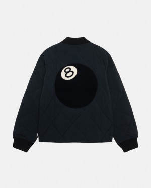 Stussy 8 Ball Gewatteerd Liner Jacket Jassen Heren Zwart Belgium | ZSJ-0419