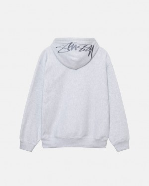 Stussy Back Hood Applique Hoodie Hoodie Dames Grijs Belgium | ARK-6936