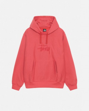 Stussy Basic Applique Hood Sweatshirts Dames Rood Belgium | EPV-3208