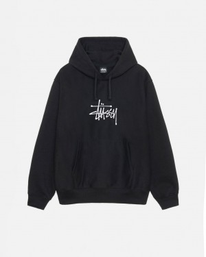 Stussy Basic Applique Hoodie Hoodie Dames Zwart Belgium | HNF-4206