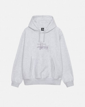 Stussy Basic Applique Hoodie Hoodie Dames Grijs Belgium | KPE-0063