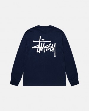 Stussy Basic Stussy Ls Tee T-shirts Dames Donkerblauw Belgium | RVP-9097