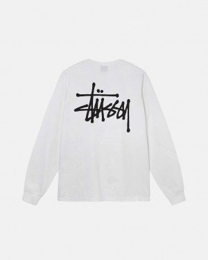 Stussy Basic Stussy Ls Tee T-shirts Dames Wit Belgium | XGV-9078