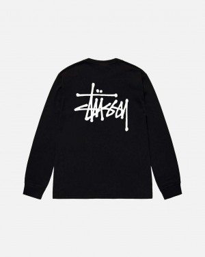 Stussy Basic Stussy Ls Tee T-shirts Dames Zwart Belgium | BNX-8316