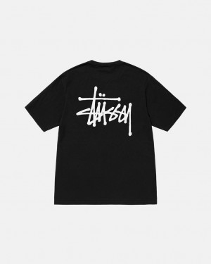 Stussy Basic Stussy Pigment Dyed Tee T-shirts Heren Zwart Belgium | KJC-5047