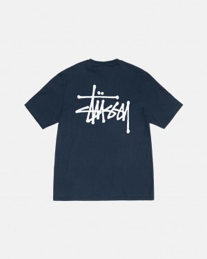 Stussy Basic Stussy Tee T-shirts Dames Donkerblauw Belgium | BCH-3728