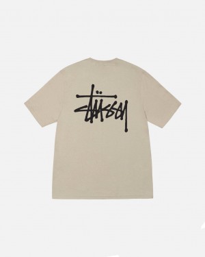 Stussy Basic Stussy Tee T-shirts Dames Khaki Belgium | KUB-3175