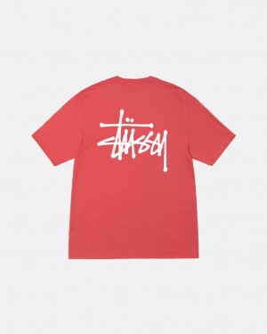 Stussy Basic Stussy Tee T-shirts Dames Rood Belgium | UVV-2251