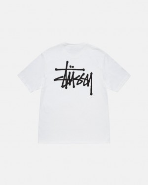 Stussy Basic Stussy Tee T-shirts Dames Wit Belgium | FKZ-0847