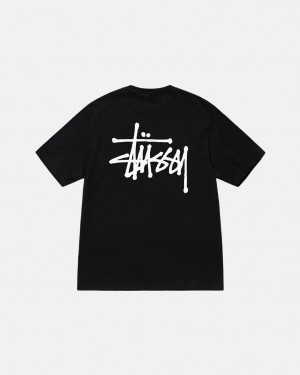 Stussy Basic Stussy Tee T-shirts Heren Zwart Belgium | DWM-9509