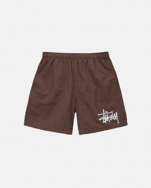 Stussy Big Basic Water Kort Zwemkleding Heren Koffie Belgium | RSV-8933