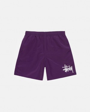 Stussy Big Basic Water Kort Zwemkleding Dames Fuchsie Belgium | XXH-2585