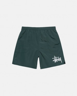 Stussy Big Basic Water Kort Zwemkleding Dames Groen Belgium | RTI-3449