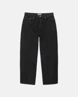 Stussy Big Ol' Jean Washed Canvas Broek Dames Zwart Belgium | GUP-2734