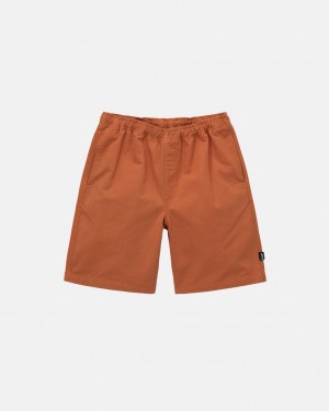 Stussy Brushed Beach Kort Korte Broek Dames Bruin Belgium | NBX-4196