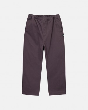 Stussy Brushed Beach Pant Broek Dames Bordeaux Belgium | ZEE-5737