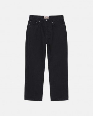 Stussy Klassieke Jean Overdyed Broek Dames Zwart Belgium | XBT-7633