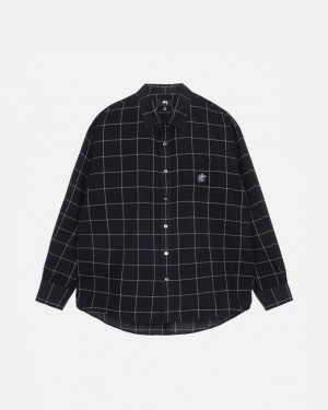 Stussy Light Weight Klassieke Shirt Overhemd Heren Zwart Belgium | XTR-2038