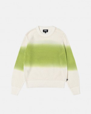 Stussy Pigment Dyed Loose Gauge Knit Trui Trui Dames Donkergroen Belgium | SNG-2020