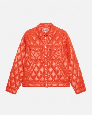 Stussy Ranch Jacket Gewatteerd Nylon Jassen Heren Rood Belgium | JHP-4483