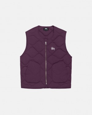 Stussy Recycled Nylon Liner Vest Vest Heren Fuchsie Belgium | XHX-0641