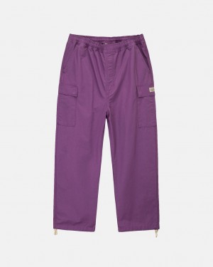 Stussy Ripstop Cargo Beach Pant Broek Dames Paars Belgium | CGB-4092