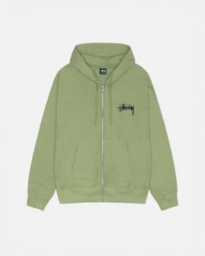 Stussy Skate Tough Zip Hoodie Hoodie Dames Groen Belgium | KUO-0620