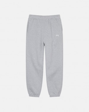 Stussy Stock Logo Sweatpant Joggingbroek Heren Grijs Belgium | TOZ-1553