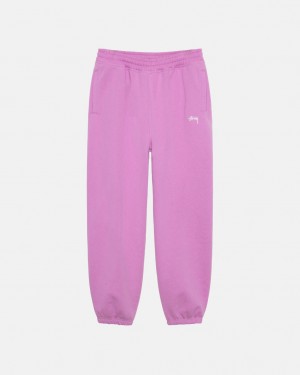 Stussy Stock Logo Sweatpant Joggingbroek Heren Paars Belgium | FNP-7723