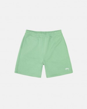 Stussy Stock Logo Sweatshort Korte Broek Heren Groen Belgium | OKI-8869