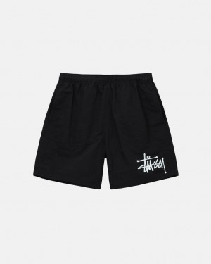 Stussy Water Kort Big Basic Korte Broek Heren Zwart Belgium | TYU-6200