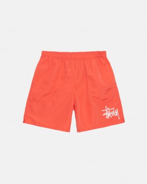 Stussy Water Kort Big Basic Korte Broek Heren Koraal Belgium | EDE-4864