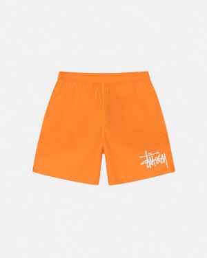 Stussy Water Kort Big Basic Korte Broek Dames Oranje Belgium | OGC-8305