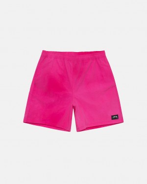 Stussy Wave Dye Nylon Kort Korte Broek Dames Fuchsie Belgium | QOW-6999