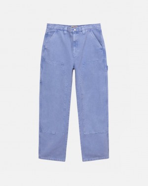 Stussy Werk Pant Canvas Broek Heren Paars Belgium | IAI-5467