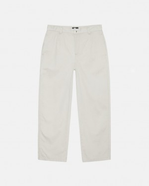 Stussy Workgear Trouser Twill Broek Dames Wit Belgium | QFY-0344