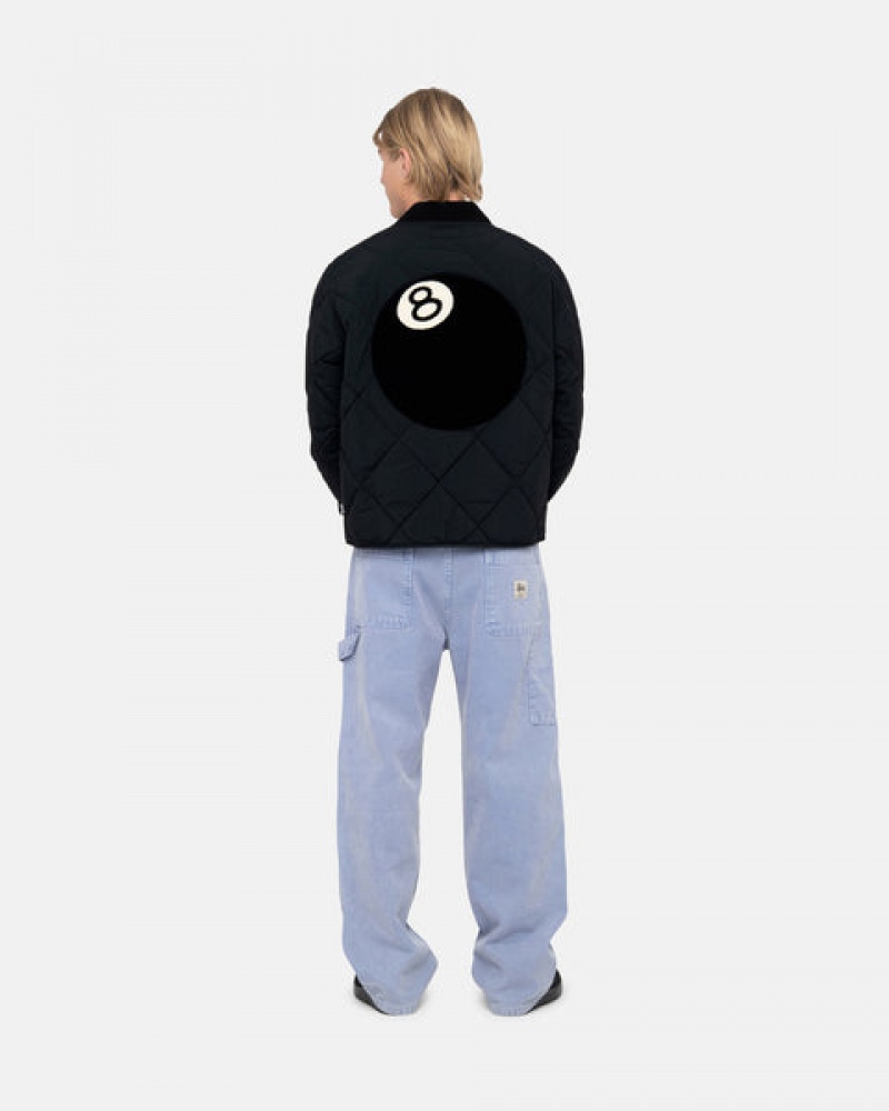 Stussy 8 Ball Gewatteerd Liner Jacket Jassen Heren Zwart Belgium | ZSJ-0419