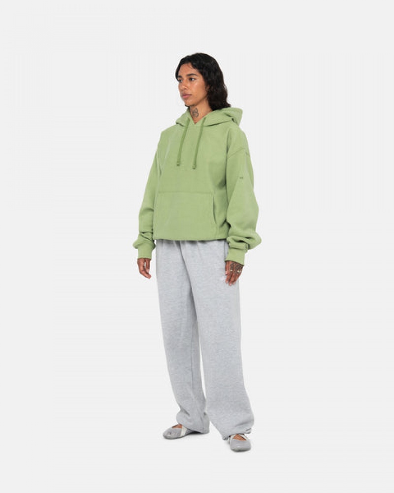 Stussy Back Hood Applique Hood Sweatshirts Dames Groen Belgium | YSQ-4435