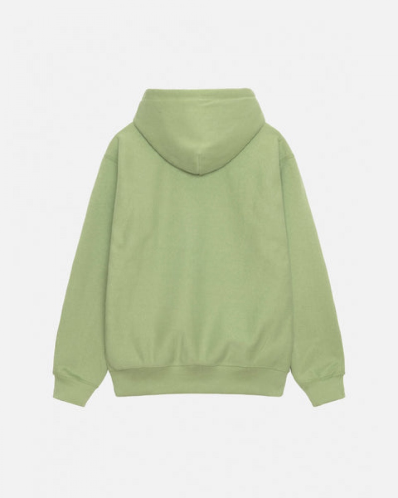 Stussy Basic Applique Hood Sweatshirts Dames Groen Belgium | YGS-0452