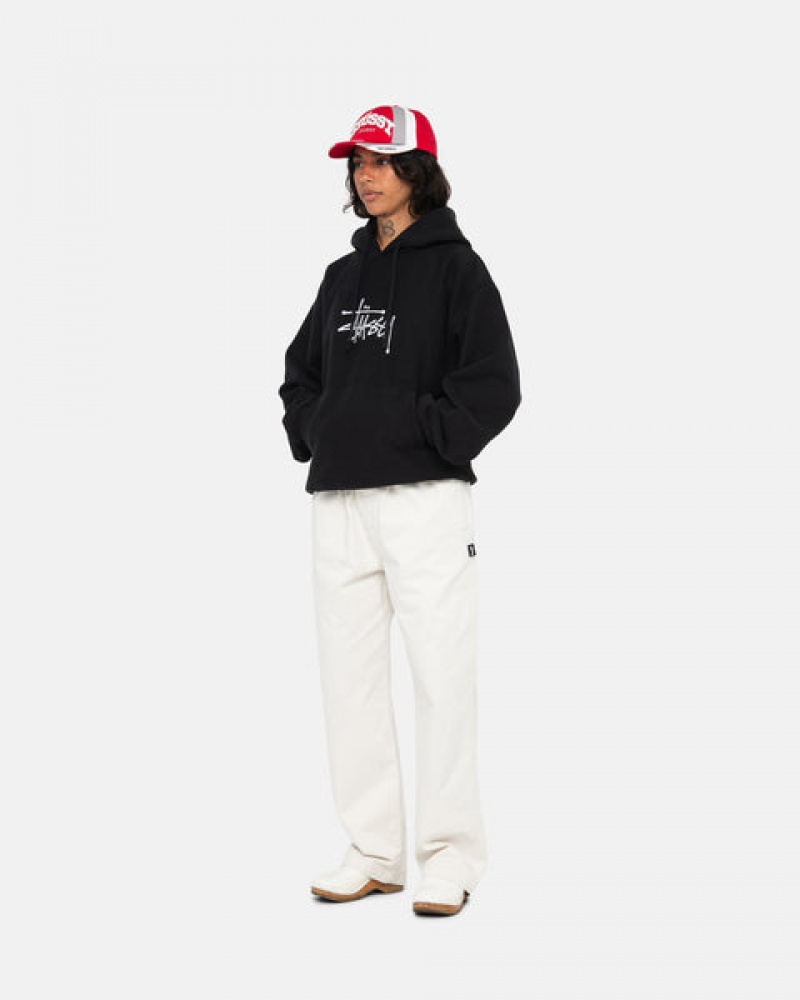 Stussy Basic Applique Hoodie Hoodie Dames Zwart Belgium | HNF-4206