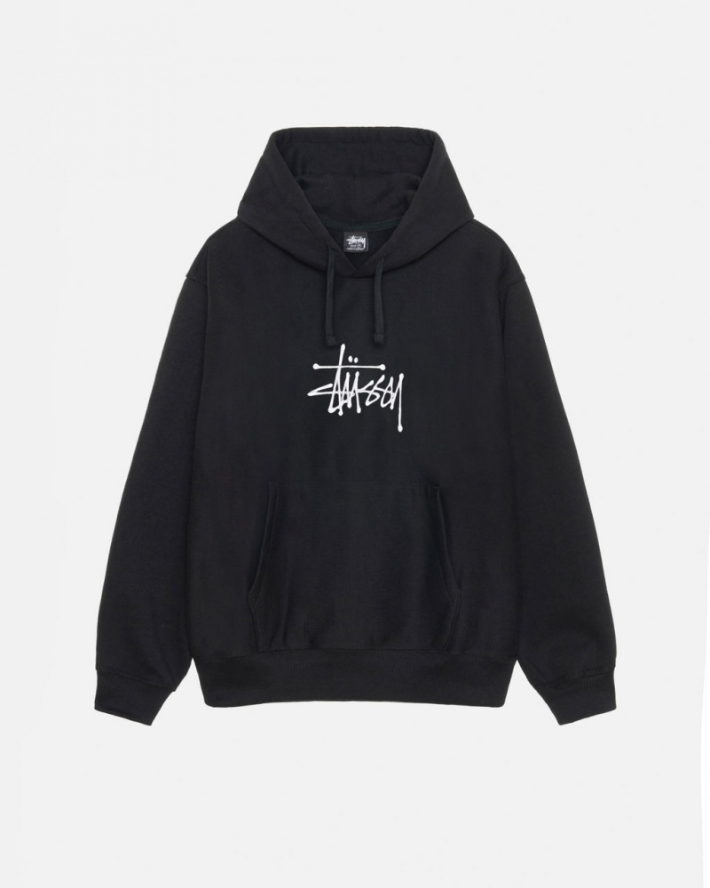 Stussy Basic Applique Hoodie Hoodie Dames Zwart Belgium | HNF-4206