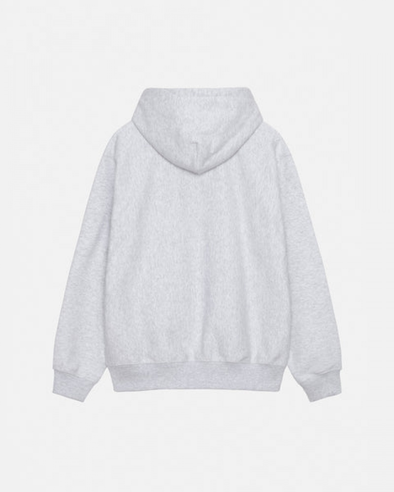 Stussy Basic Applique Hoodie Hoodie Dames Grijs Belgium | KPE-0063