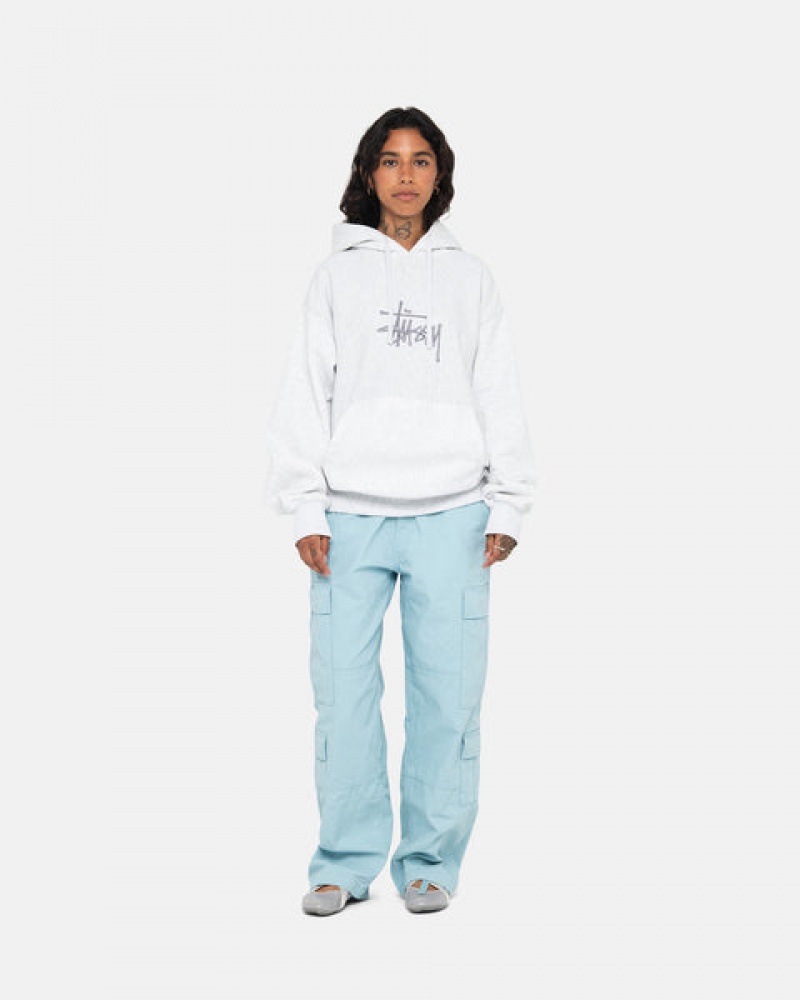 Stussy Basic Applique Hoodie Hoodie Dames Grijs Belgium | KPE-0063