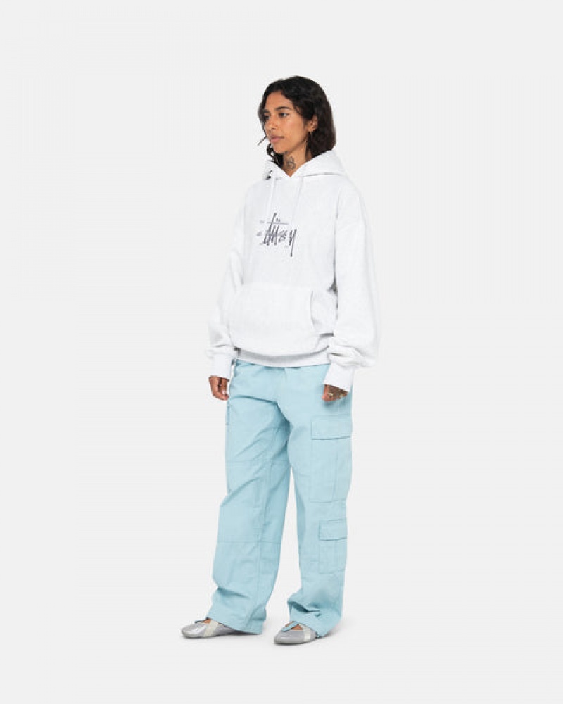 Stussy Basic Applique Hoodie Hoodie Dames Grijs Belgium | KPE-0063