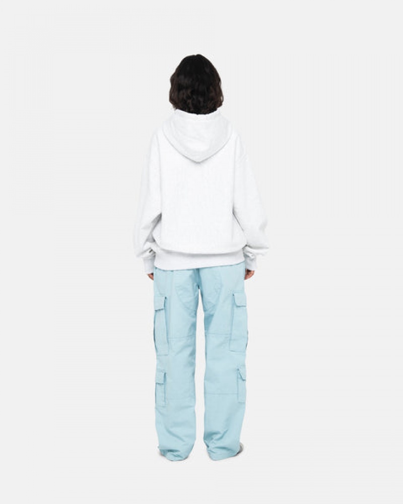 Stussy Basic Applique Hoodie Hoodie Dames Grijs Belgium | KPE-0063