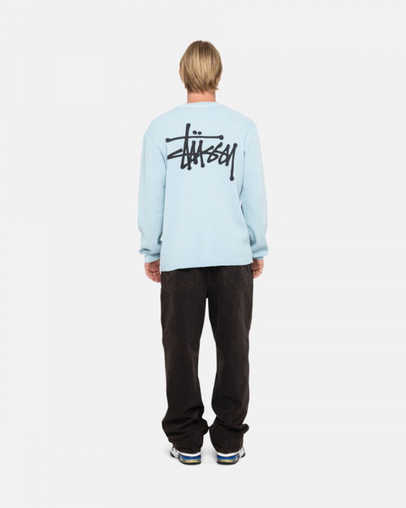 Stussy Basic Stock Ls Thermal Topjes Dames Lichtblauw Belgium | ODB-3253