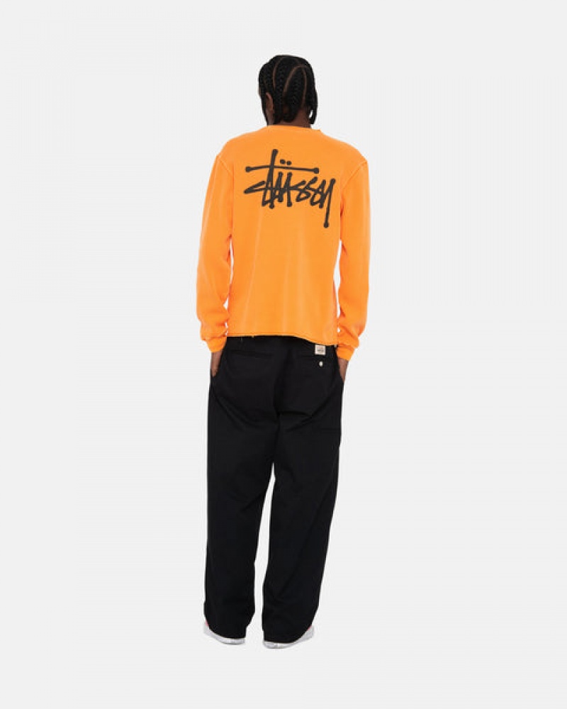 Stussy Basic Stock Ls Thermal Topjes Dames Oranje Belgium | WRD-6024