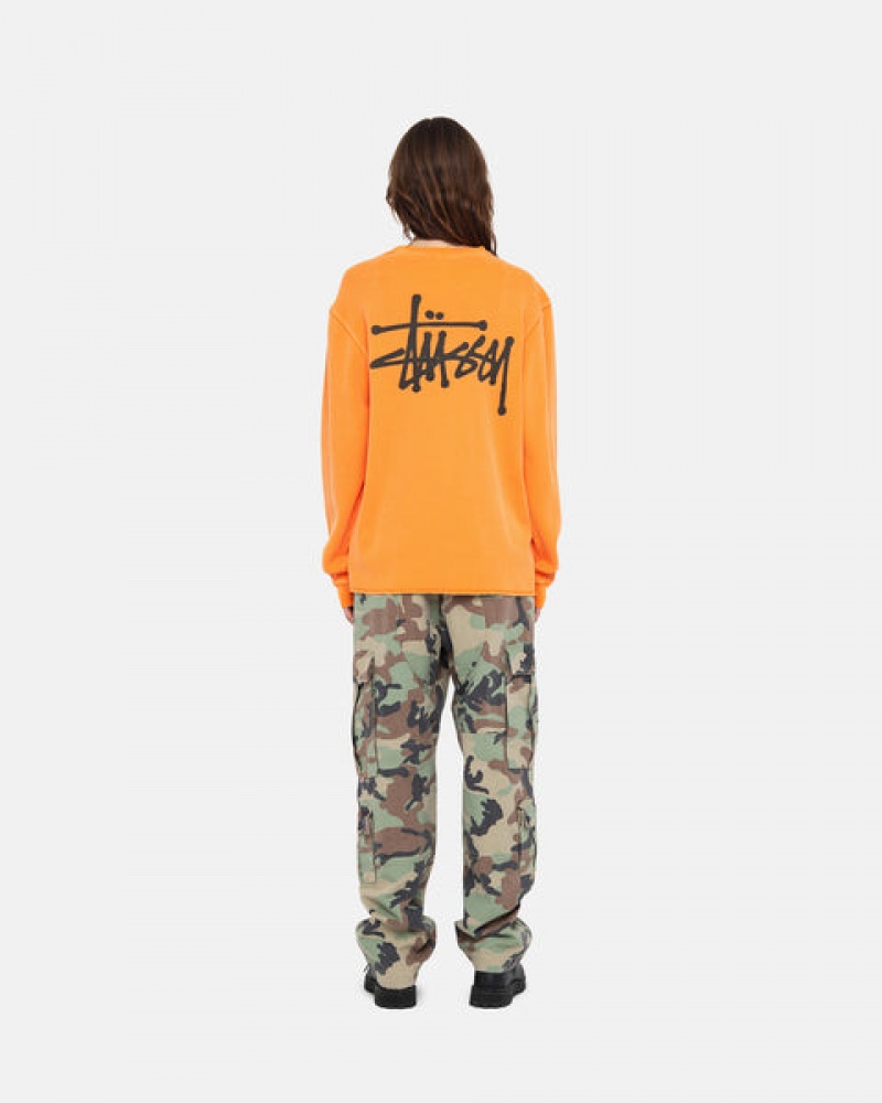 Stussy Basic Stock Ls Thermal Topjes Dames Oranje Belgium | WRD-6024