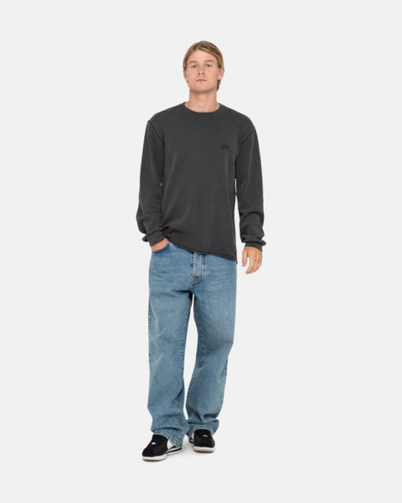 Stussy Basic Stock Ls Thermal Topjes Heren Zwart Belgium | FXW-4340