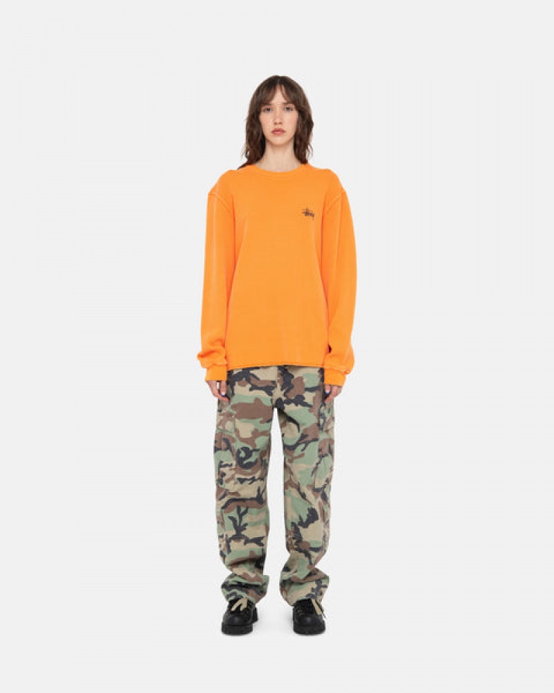 Stussy Basic Stock Ls Thermal Topjes Heren Oranje Belgium | RSS-6141